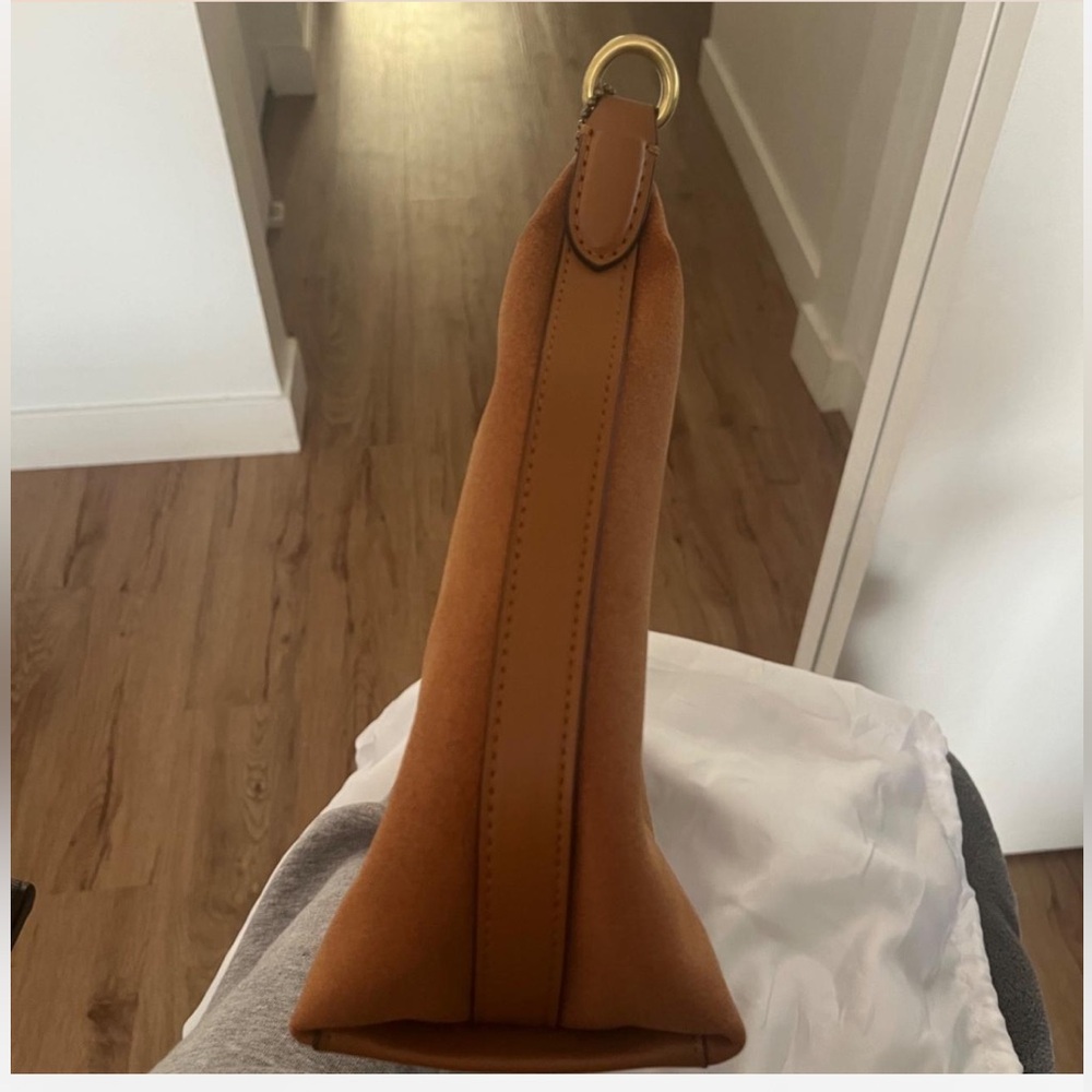 Coach Juliet Shoulder Bag in suede with gold hardware - Picture 2 of 14